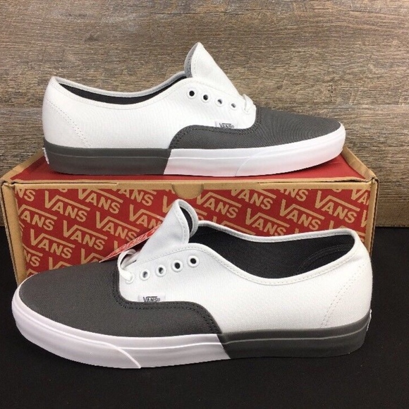 vans authentic blocked pewter true white